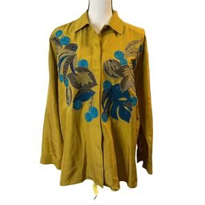 Levante Collection Women’s Vintage Silk Blouse Size M